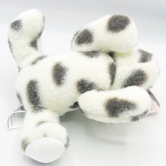 Walmart Grey and White Bunny Floppy Ears Dots Plush 8" - Picture 7 of 8